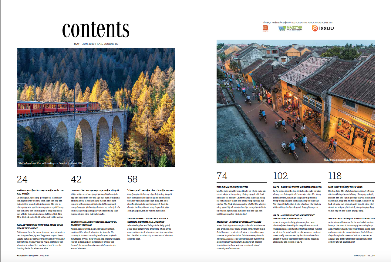 TẠP CHÍ WANDERLUST TIPS THÁNG 6/2020 (Vol. 44)