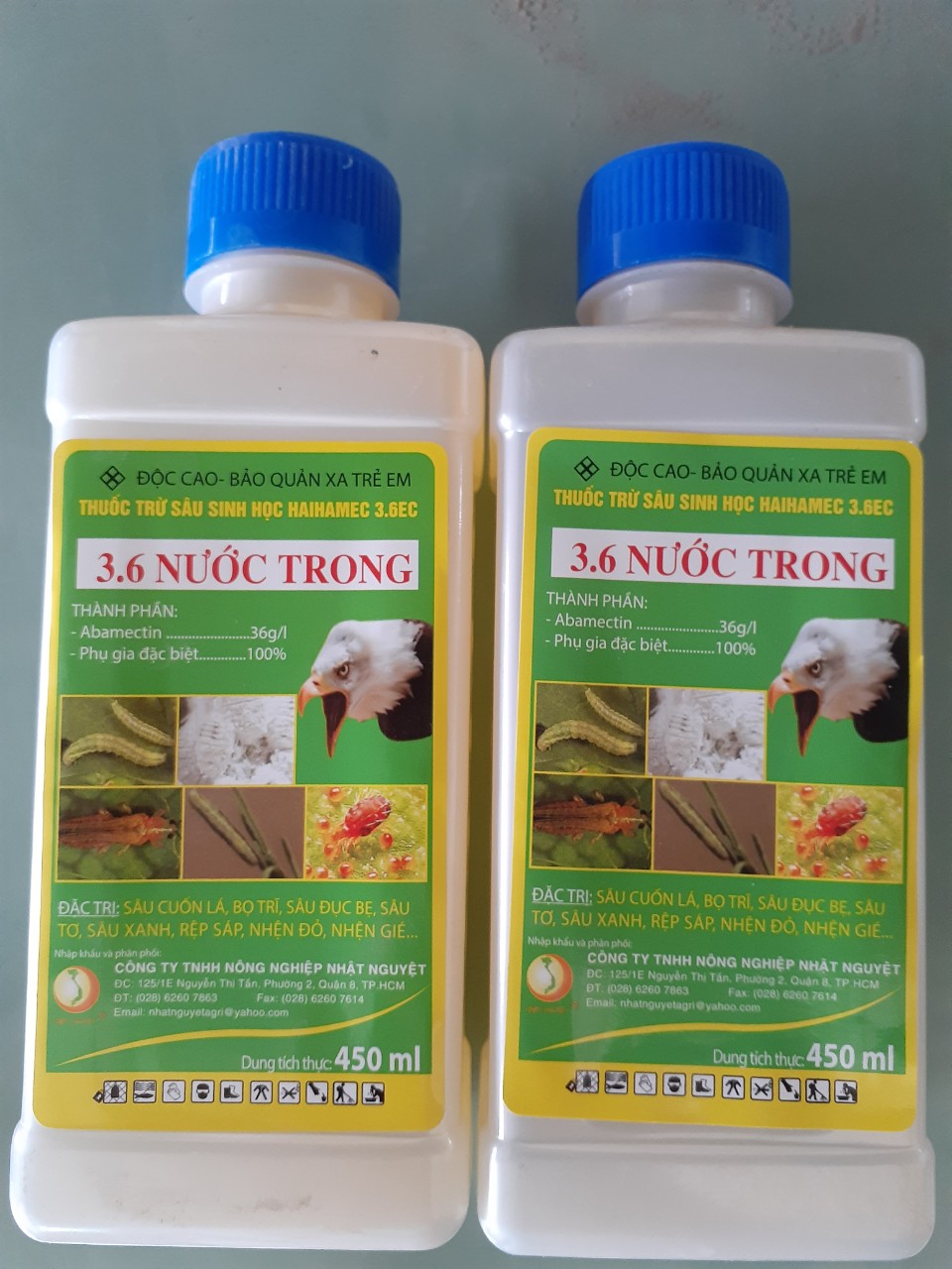 Thuốc trừ sâu 3,6 NƯỚC TRONG - Chai 450ml