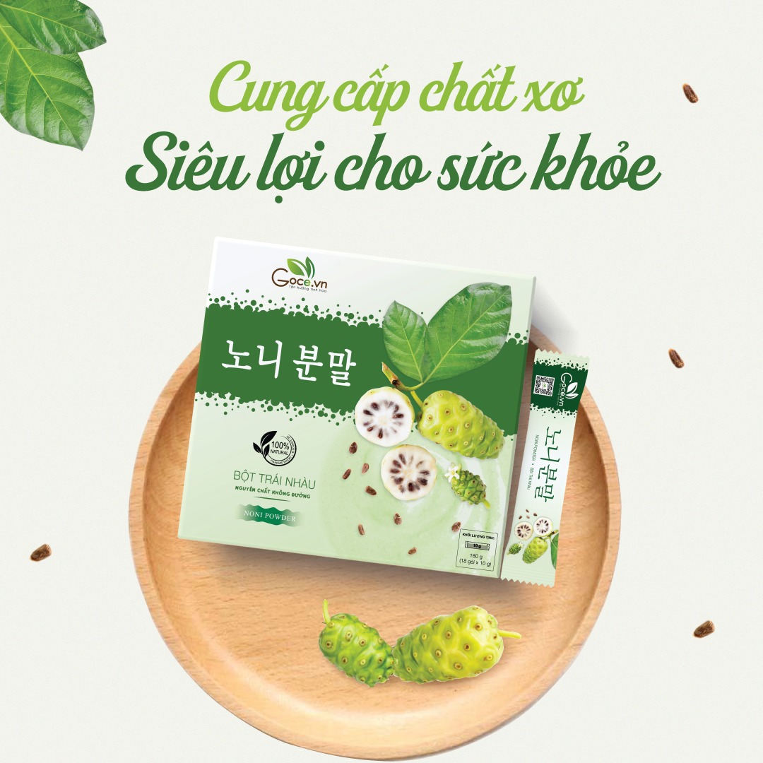 Bột trái nhàu nguyên chất Goce - 180g (18 gói x 10g)