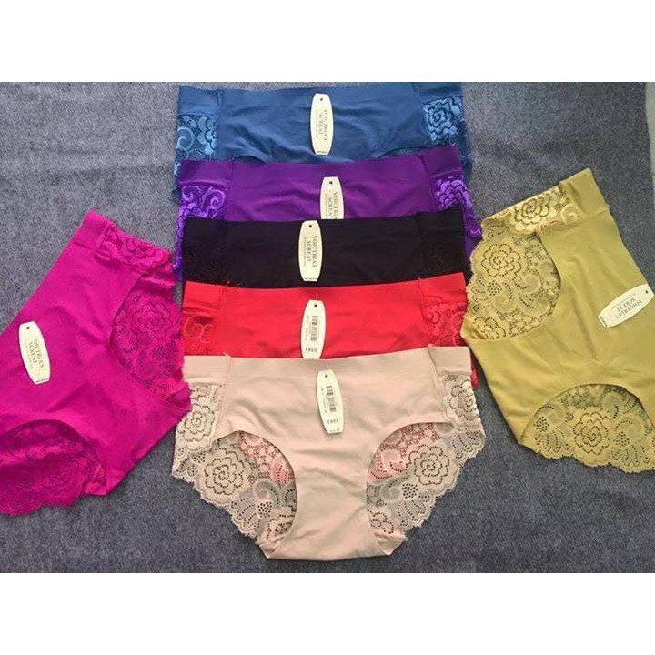 Combo 10 quần lót đúc thông hơi Viền Ren