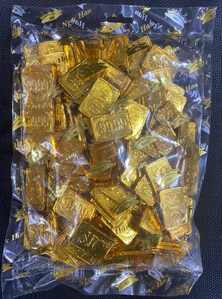 Socola vàng miếng 9999/SJC Ngọc Hân 1kg - chocolate