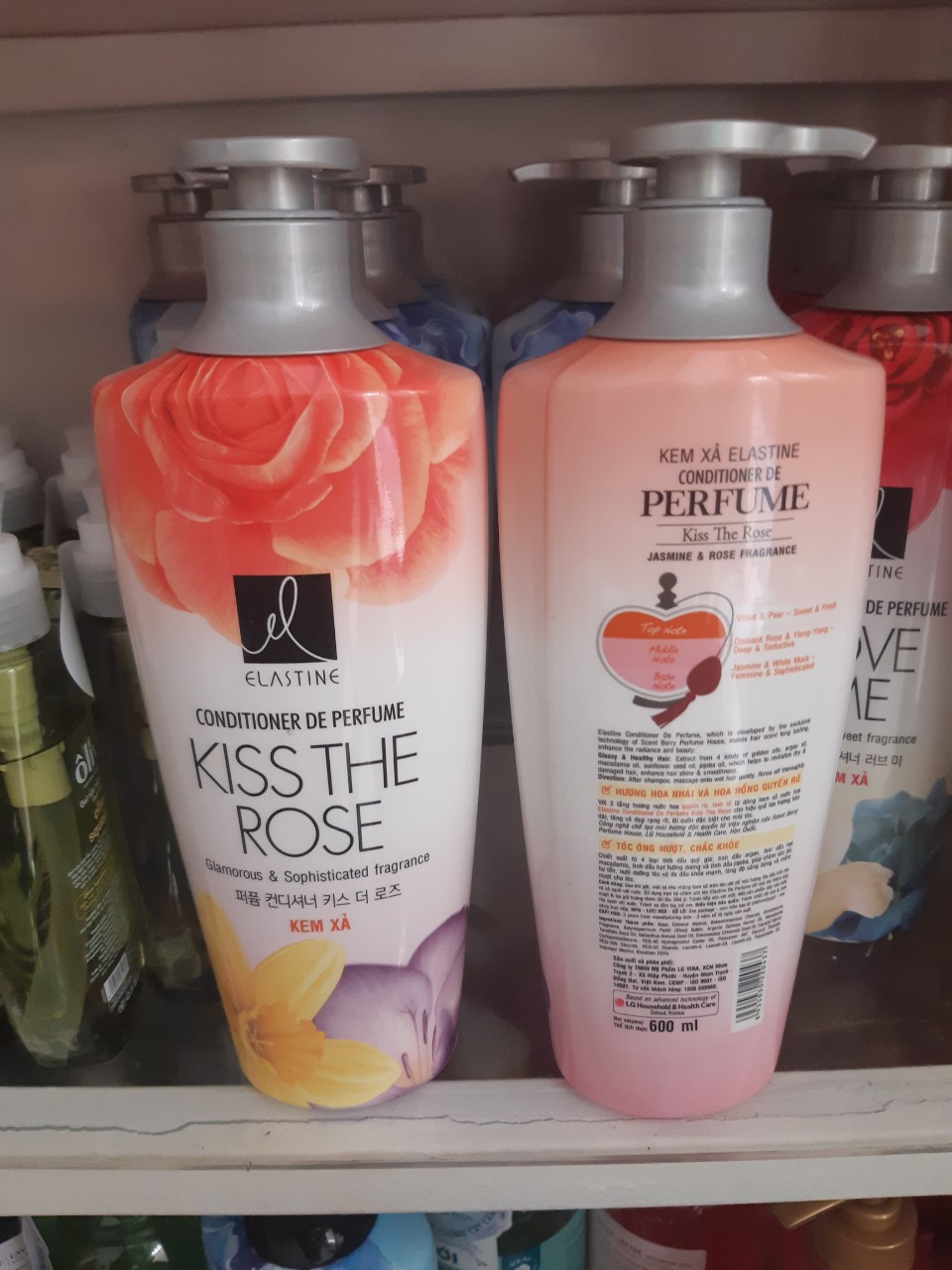 Dầu Xả Double Rich Elastine Kiss The Rose 600ml