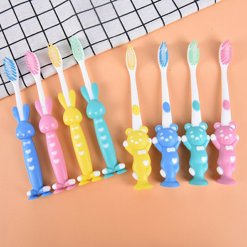 Set 4 Bàn Chải Gấu Thỏ Siêu Đáng Yêu Cho Bé