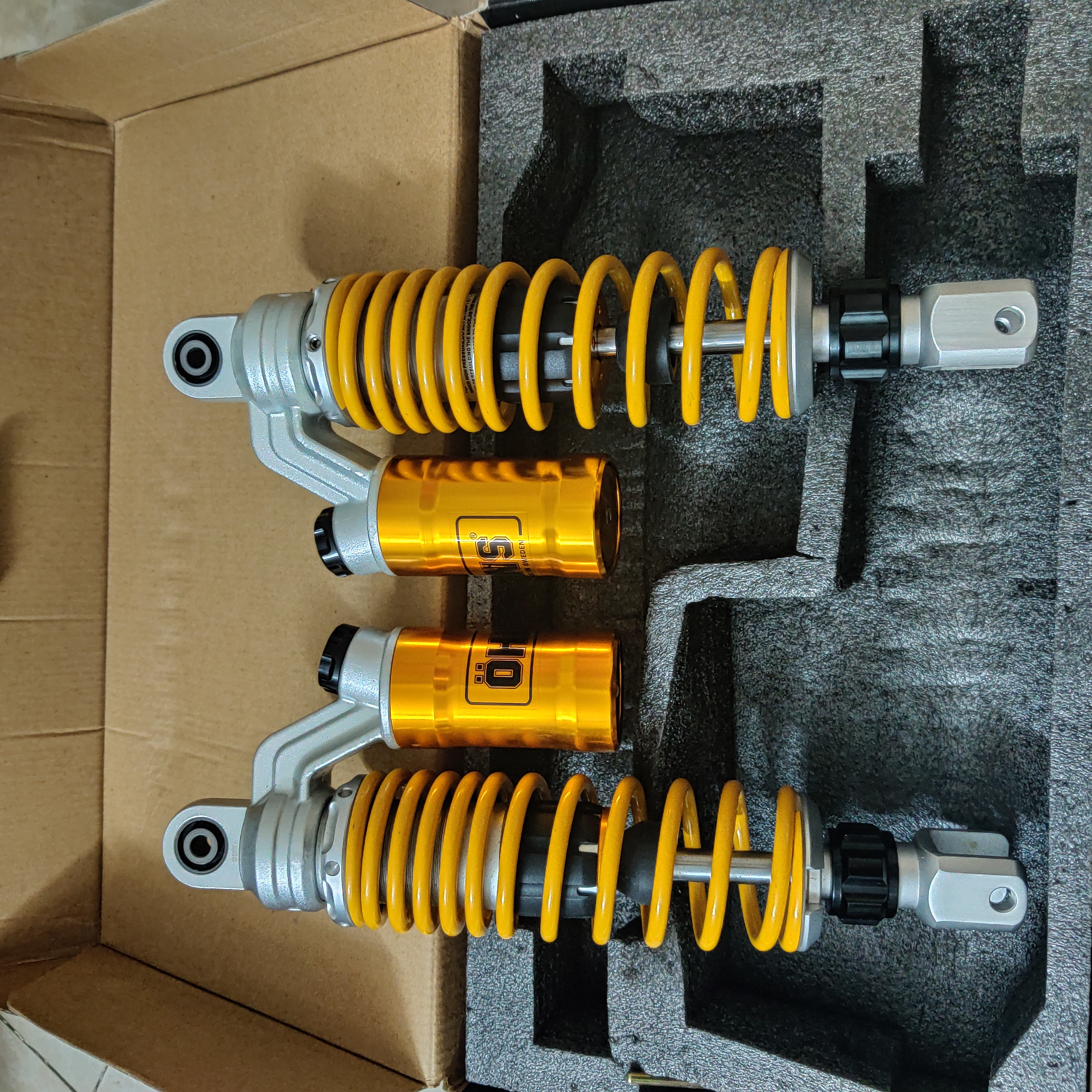 [HCM]Phuộc OHLINS bình dầu lắp NVX Nouvo LX Nouvo SX Impulse PCX Feliz AB Airblade Dylan PS