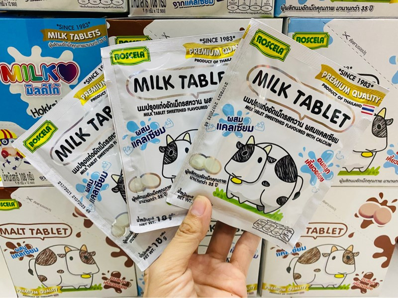 [Tết 2022]Kẹo sữa bò Milk Tablet Thái Lan 18g