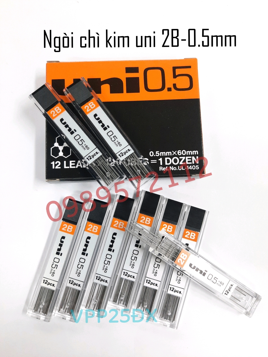Ruột chì kim uni 2B-0.5- ngòi chì kim uni nhật bản.