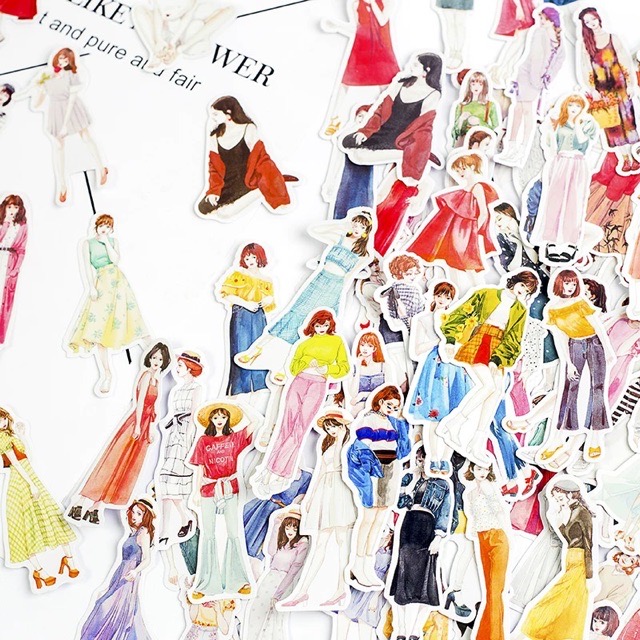 Stickers Tách Từ Các Set Lớn dùng để trang trí vintage