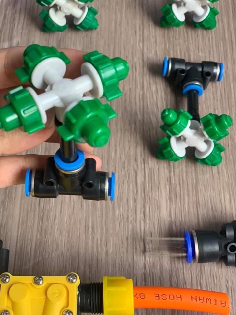 Combo 10 bộ béc phun sương tặng 10m dây 8mm.