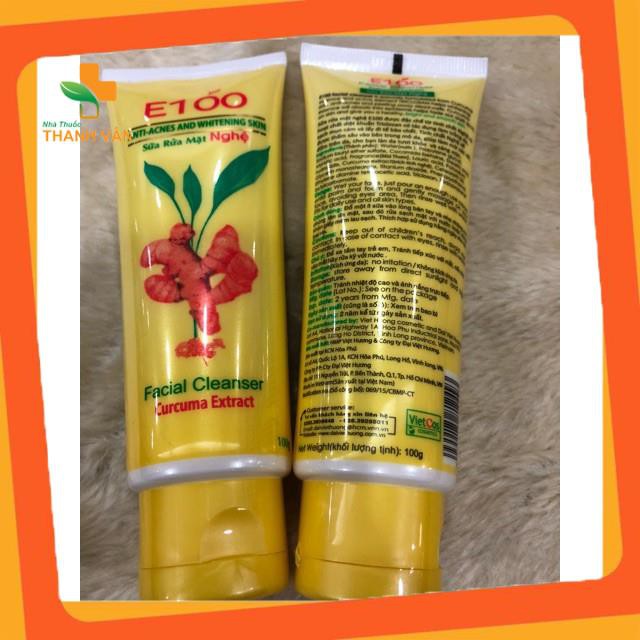 [Chất lượng] Sữa Rửa Mặt E100 Tinh Chất Nghệ 100G Cao cấp