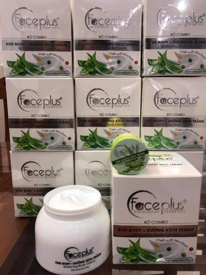 kem body dưỡng trắng da faceplus+