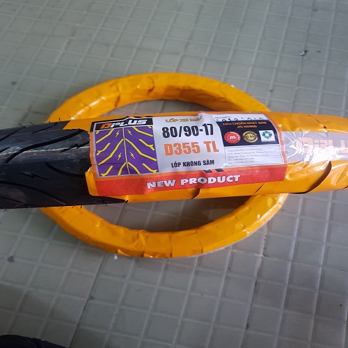 LỐP XE TAY GA 80/90-17 TL - DPLUS - EXCTER, JUPITER, SIRIUS