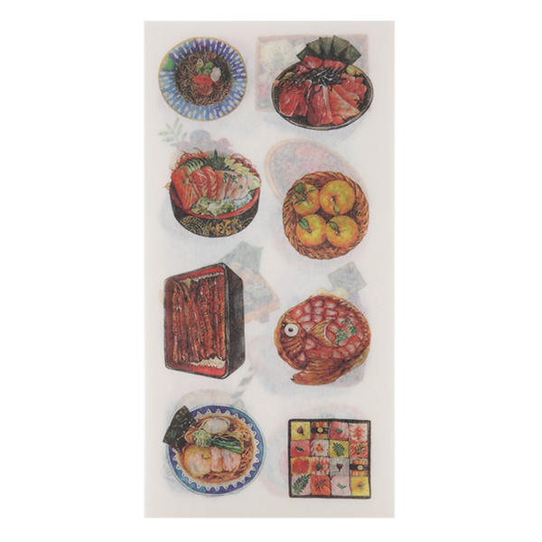 [HCM]Bộ 6 Tấm Sticker Dán Trang Trí - Món Ăn Hấp Dẫn