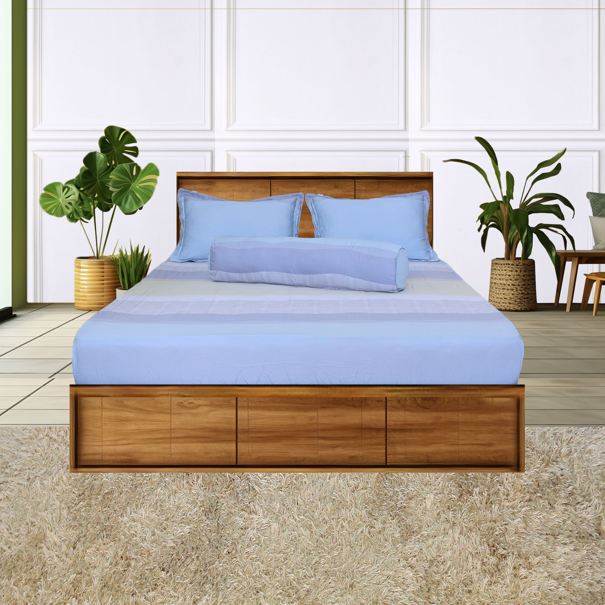 Bộ Drap gối bọc Tencel 160x200cm Thắng Lợi - Chính hãng