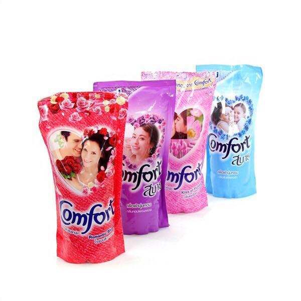 Combo 10 gói Nước xả vải Comfor túi 600ml Thái Lan