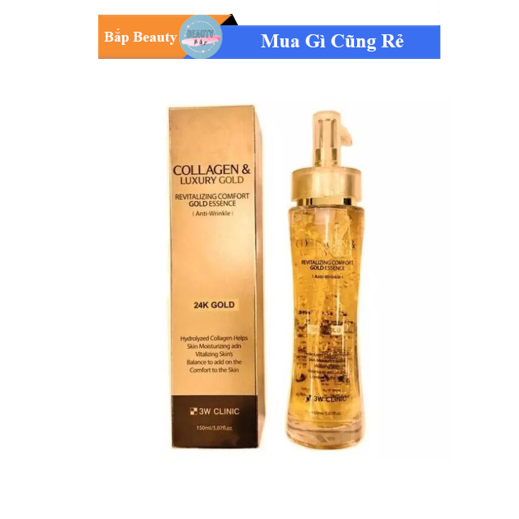Tinh chất dưỡng trắng da Collagen and Luxury Gold 3w Clinic 150ml