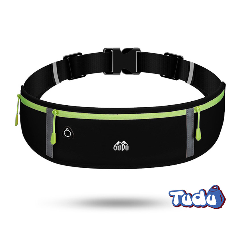 Flip Belt Zipper Running Belt Fitness and Running Fanny Pack for Women and Men Non Chafing Waist Band Pack for Phone Keys