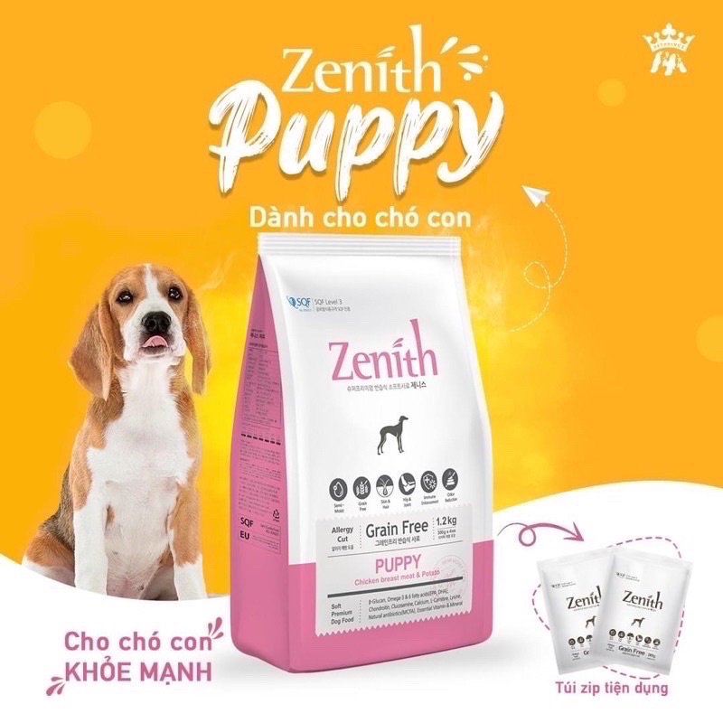 [1,2kg zin ] Thức ăn hạt mềm Zenith cho chó