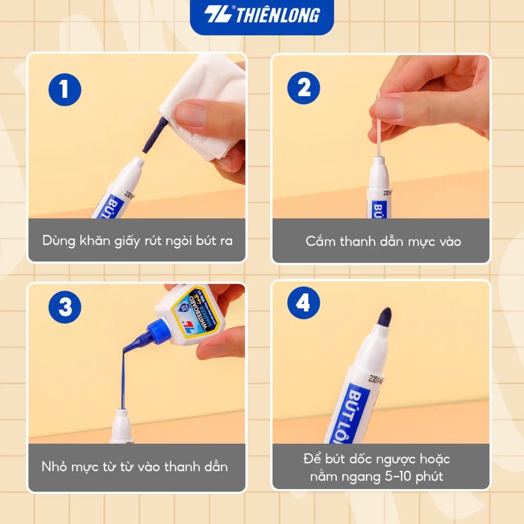 Mực bút lông bảng Thiên Long WBI-01 - 25ml