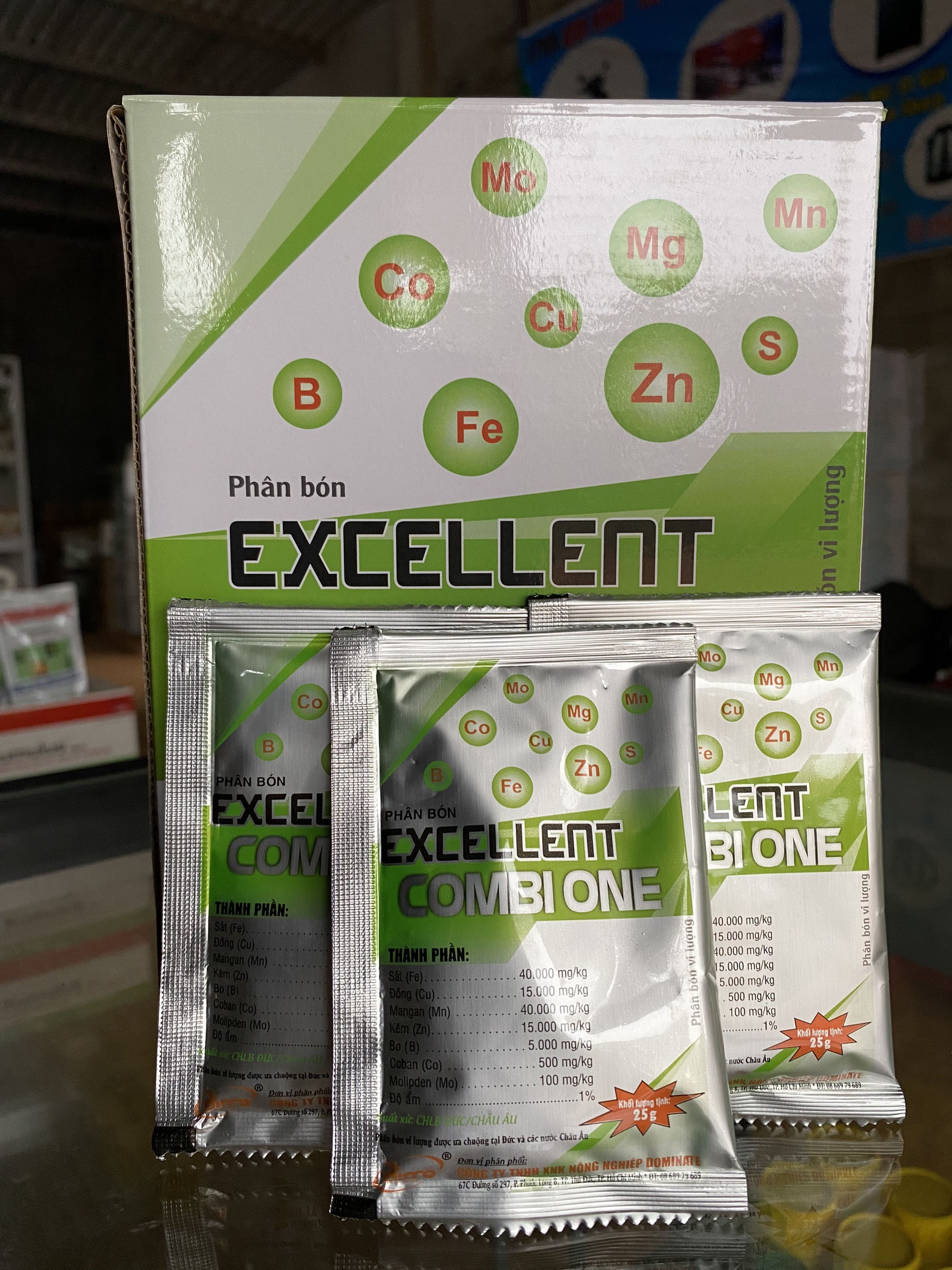 Phân Bón Vi Lượng COMBI ONE 2.5g nhập khẩu Đức