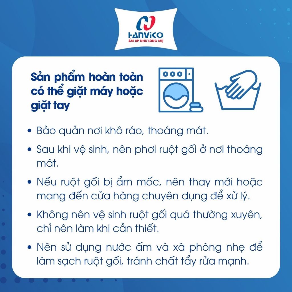 Ruột gối đầu cao cấp bông TCM Hanvico