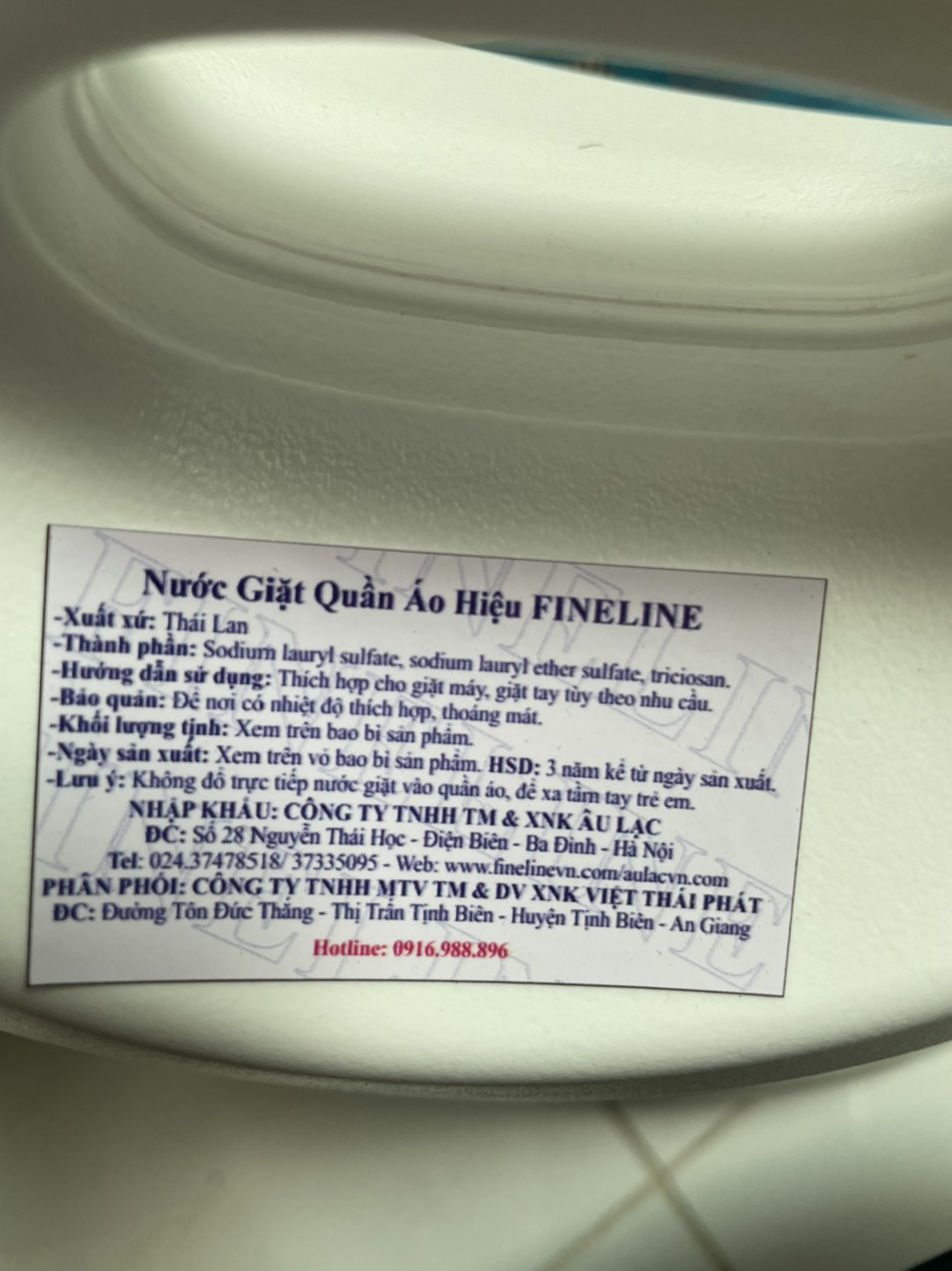 [Chính Hãng] Nước giặt Fineline Thái Lan 3000ml ( Màu Tím )