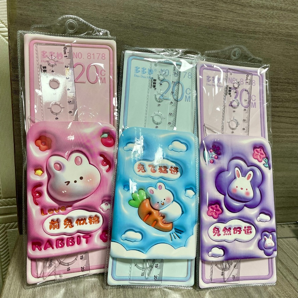Bộ thước eke cứng cho bé làm dụng cụ học tập