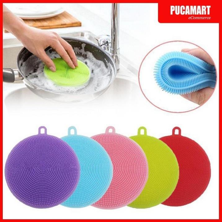 Miếng rửa chén silicone TRÒN