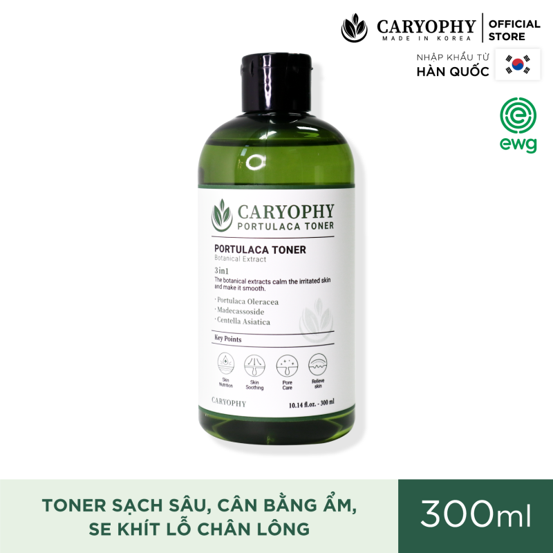 Toner Cho Da Dầu Mụn Caryophy Portulaca Toner 300ML giá rẻ