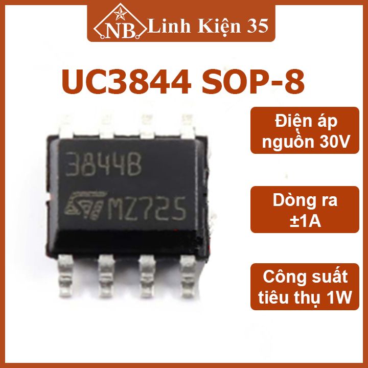 Ic chức năng uc3844 chân dán sop-8