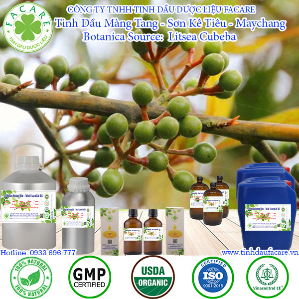 Tinh dầu Màng tang May chang essential oil - 10ml