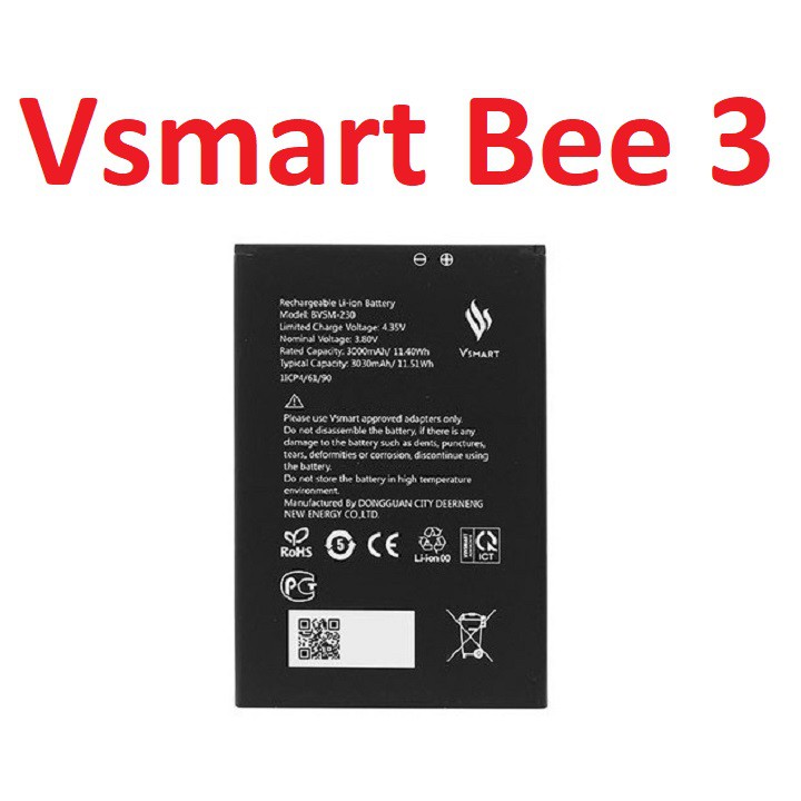 ️ pin vsmart bee 3 bvsm230 - 3000mah
