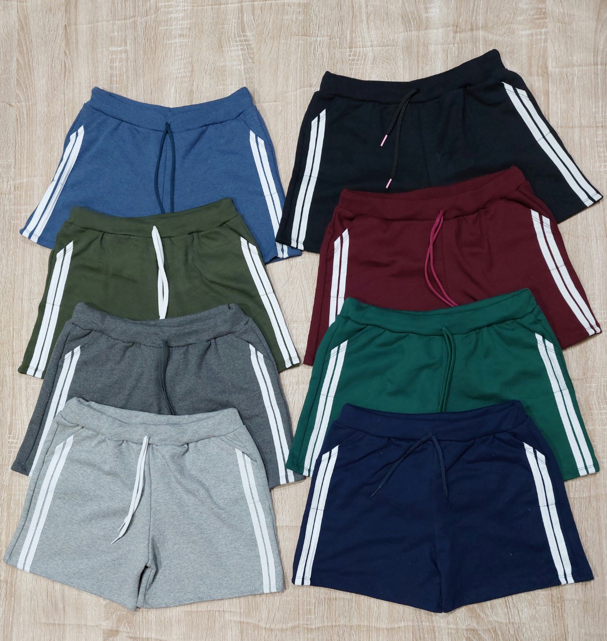 QUẦN SHORT THUN COTTON MỀM MÉT 2 SỌC  THỜI TRANG (CÓ SAI ĐẠI)