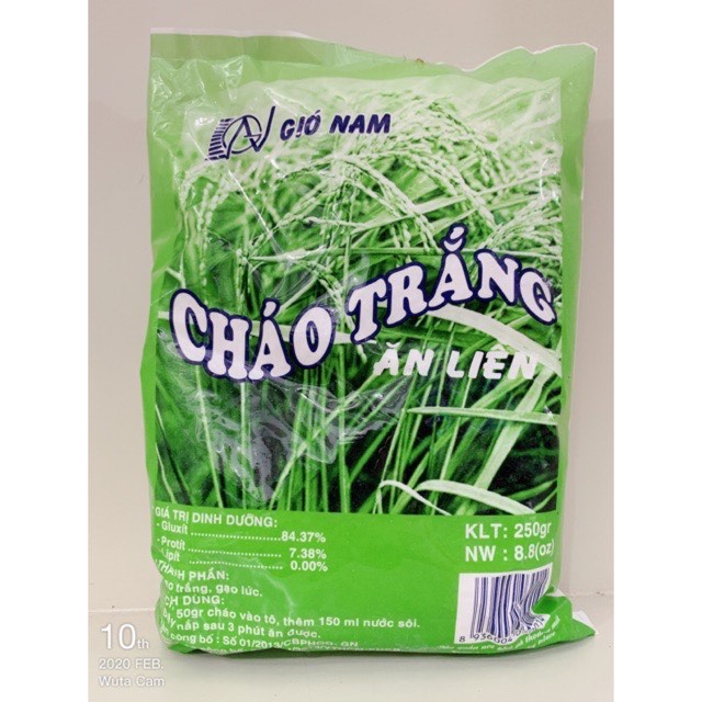 1 gói cháo gió nam 250gr làm mồi câu cá.