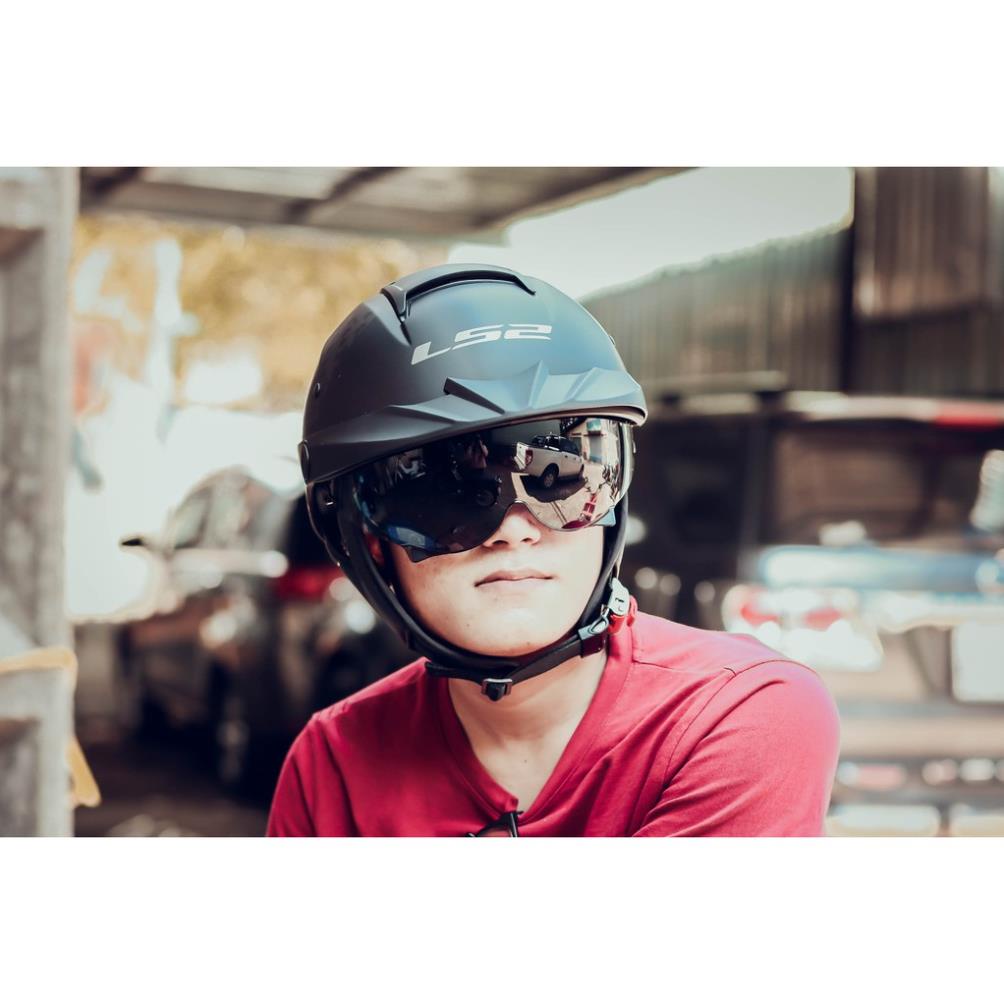 Nón Bảo Hiểm Nữa Đầu LS2 OF590 Rebellion - Chuyên Phượt