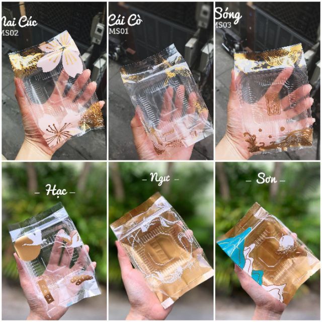 Khay túi đựng trung thu số 9 thỏ (set 10 khay + túi)