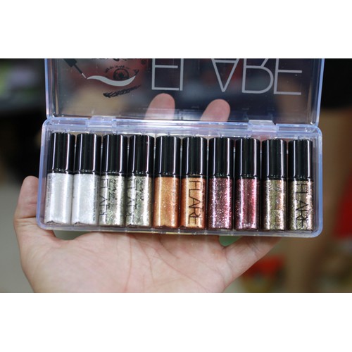 Combo 5 NHŨ MẮT KIM TUYẾN FLARE (tách sét)