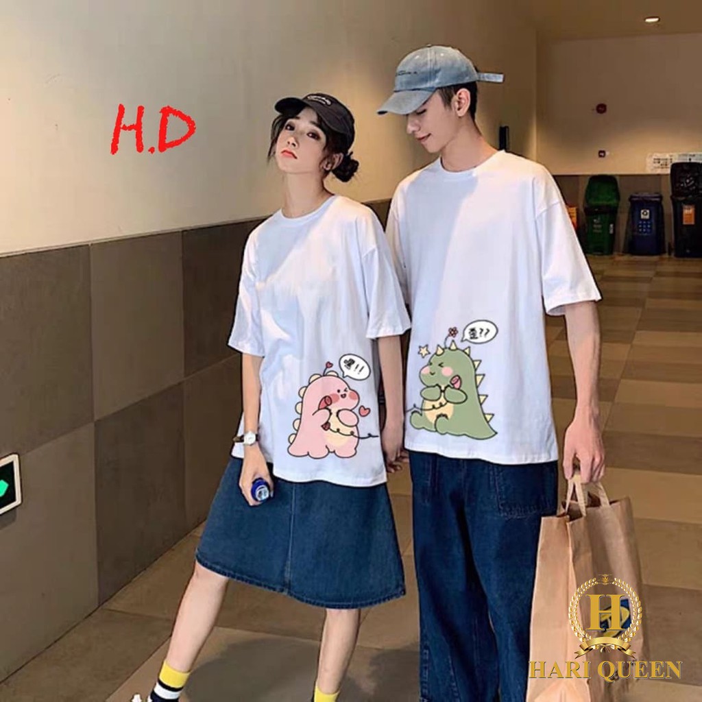 Áo phông đôi khủng long gọi điện HDA0420