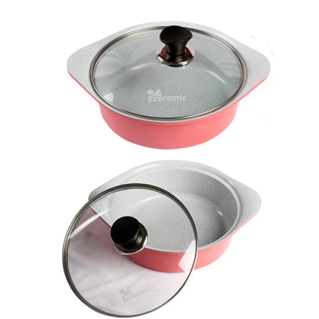 [Chính Hãng] - Nồi đúc ceramic cao cấp 2 tay cầm 22 cm,dùng được bếp từ