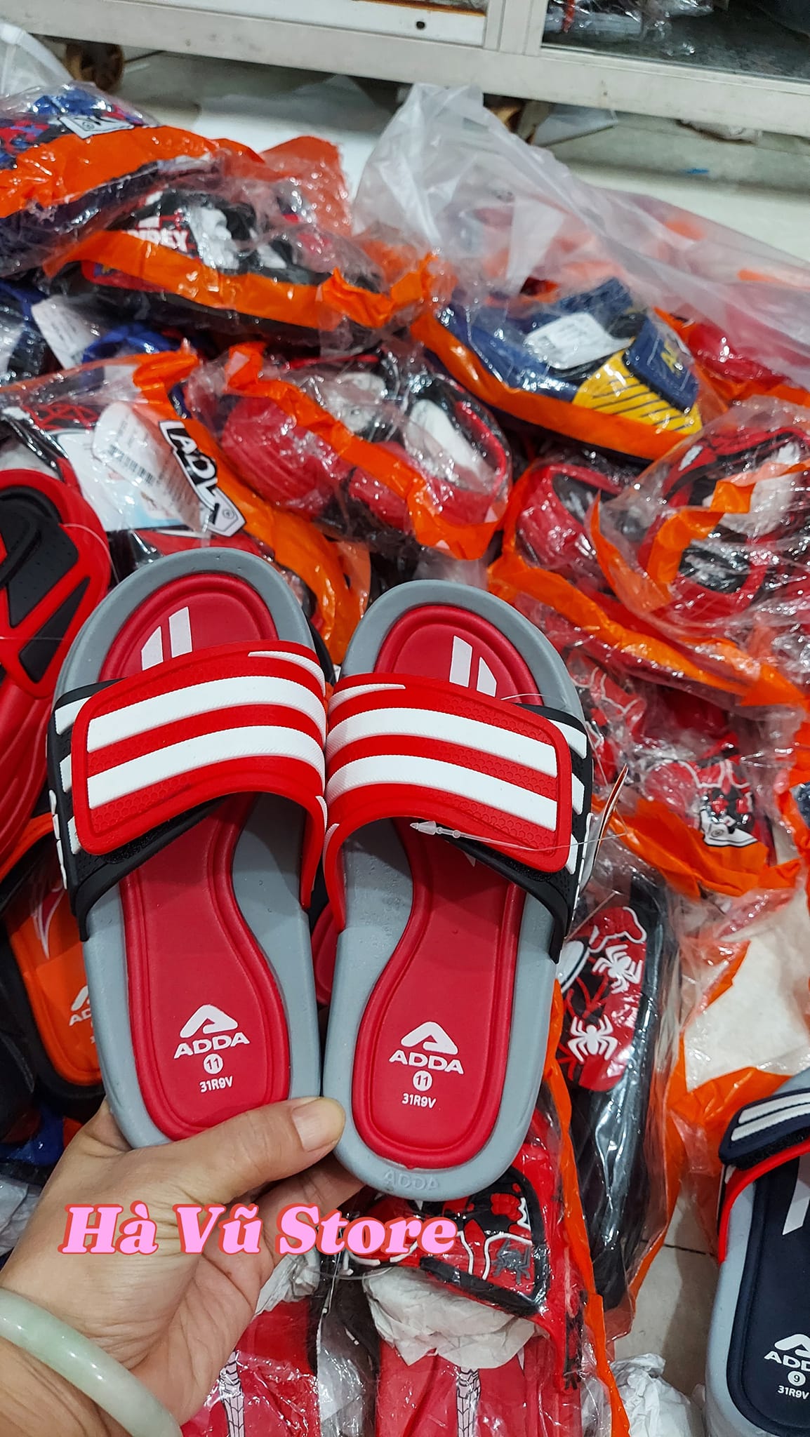 Dép Sandal Vynylon Flex ADDA Bé Trai Màu Sắc Đa Dạng Phong Cách Thể Thao