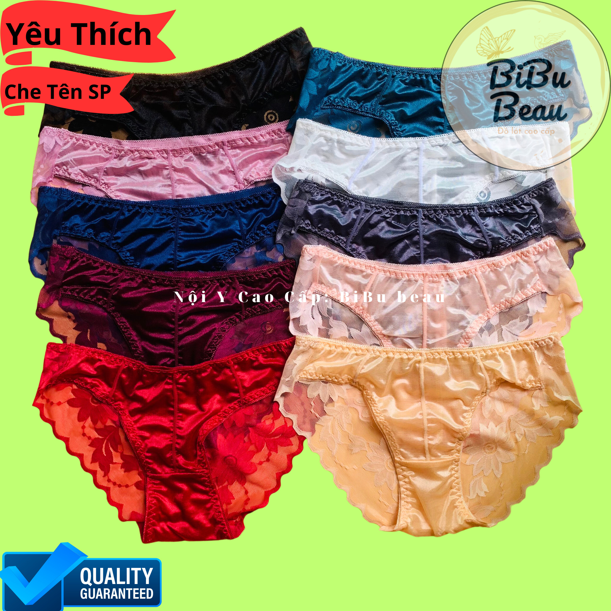 COMBO 5 QUẦN LÓT NỮ CAO CẤP, QUẦN SỊP NỮ LỤA PHỐI REN SAU THỜI TRANG CAO CẤP MỀM MỊN QUYẾN RŨ CO GIÃN THOÁNG KHÍ