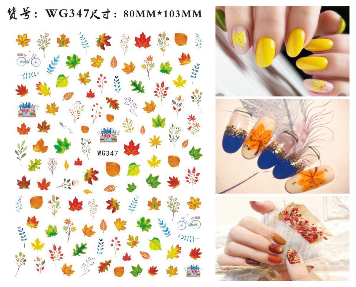STICKER DÁN MÓNG CHỦ ĐỀ HOA 4