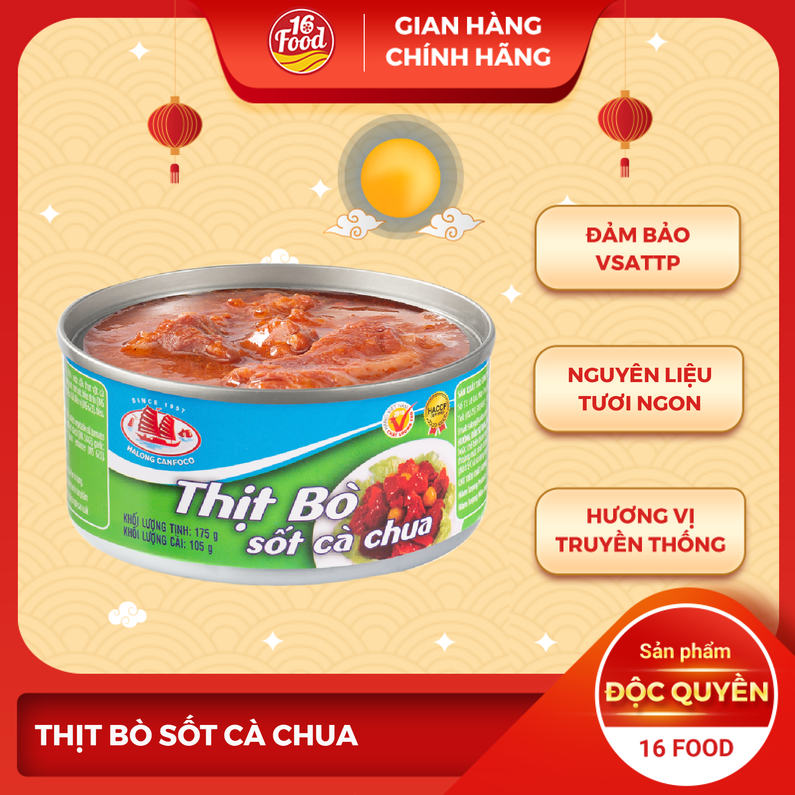 Beef tomato sauce packing box, steak fondue pots tomato Đồ box lower long canfoco spaghetti noodle delicious scrumptious Type 175g - 16 food