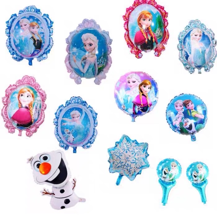 Snow flozen princess ball set combo, birthday decoration