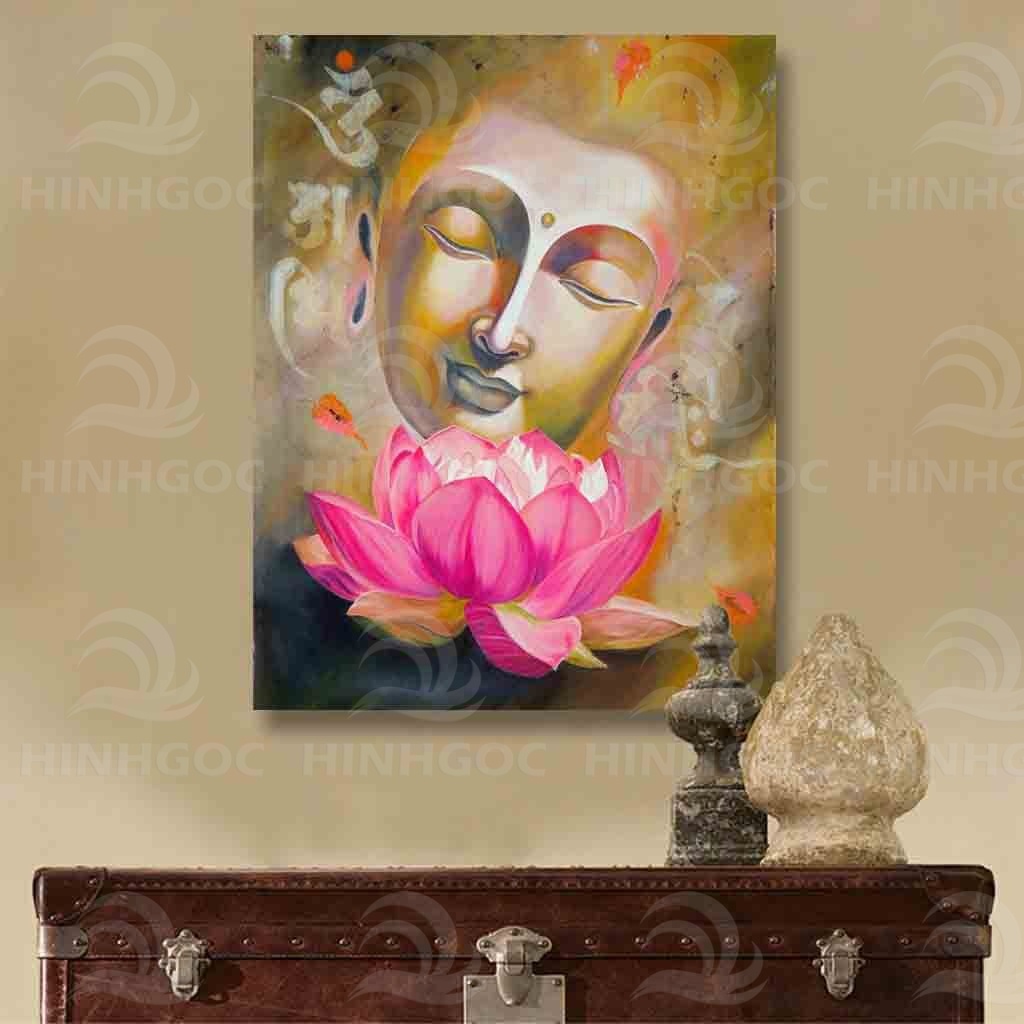 🙏Tranh Phật treo tường, những mẫu tranh Phật & hoa sen đẹp, thanh tịnh, trang nghiêm, tranh canvas in theo yêu cầu