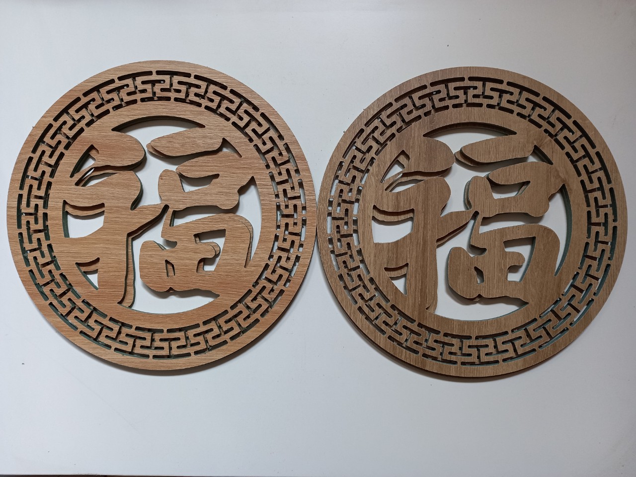 Tấm ốp trang trí bàn thờ chữ Phúc (Hán) bằng gỗ MDF