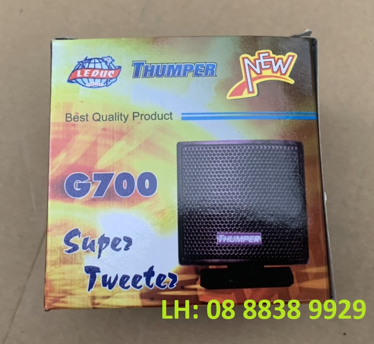 CẶP LOA SIÊU TREBLE THUMPER THẠCH ANH VUÔNG G700 - GIÁ 2 CHIẾC