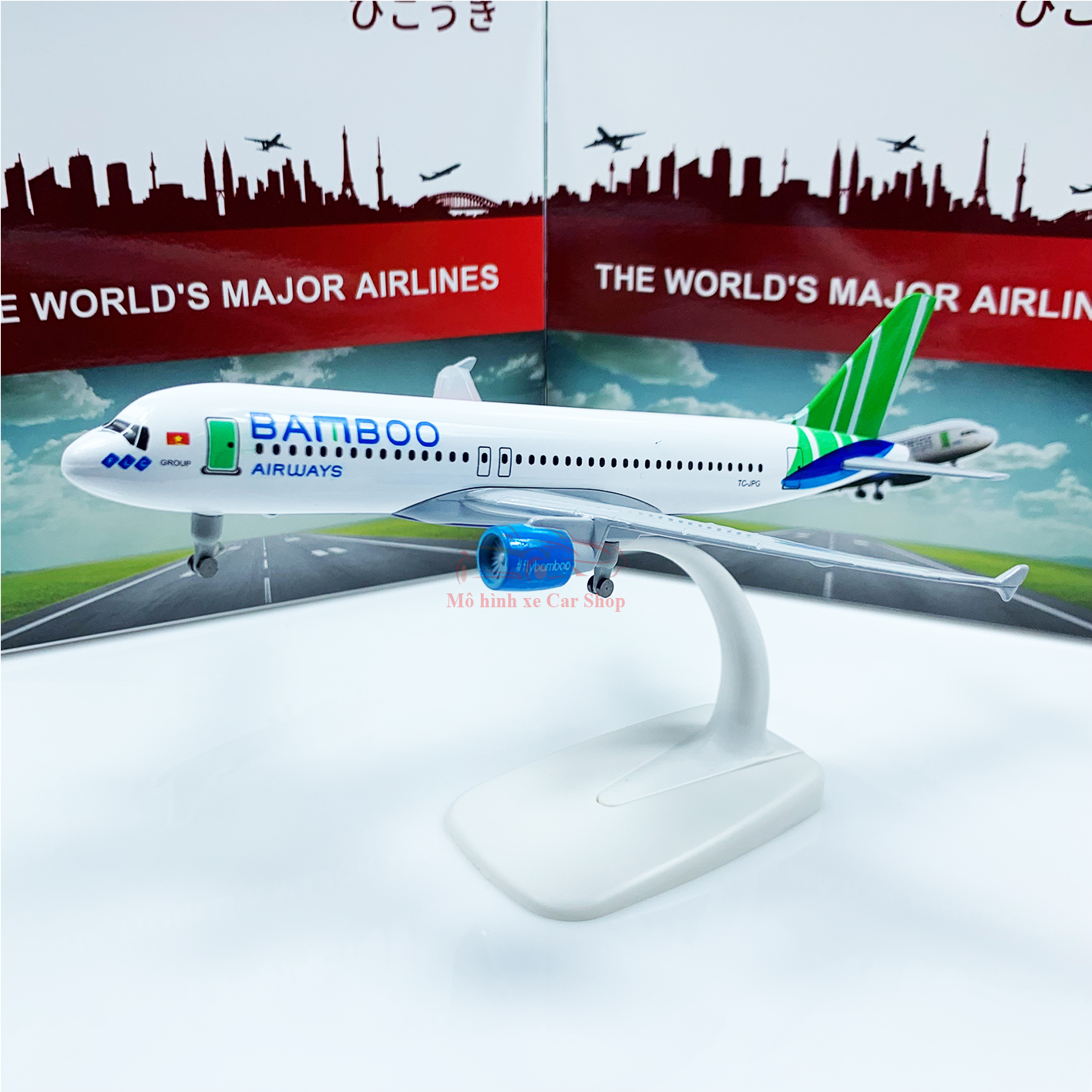 Mô hình máy bay Bamboo Airways 20cm và 16cm