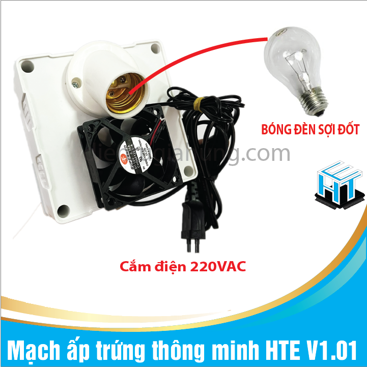 Mạch ấp trứng thông minh HTE V1.01(1Bộ)