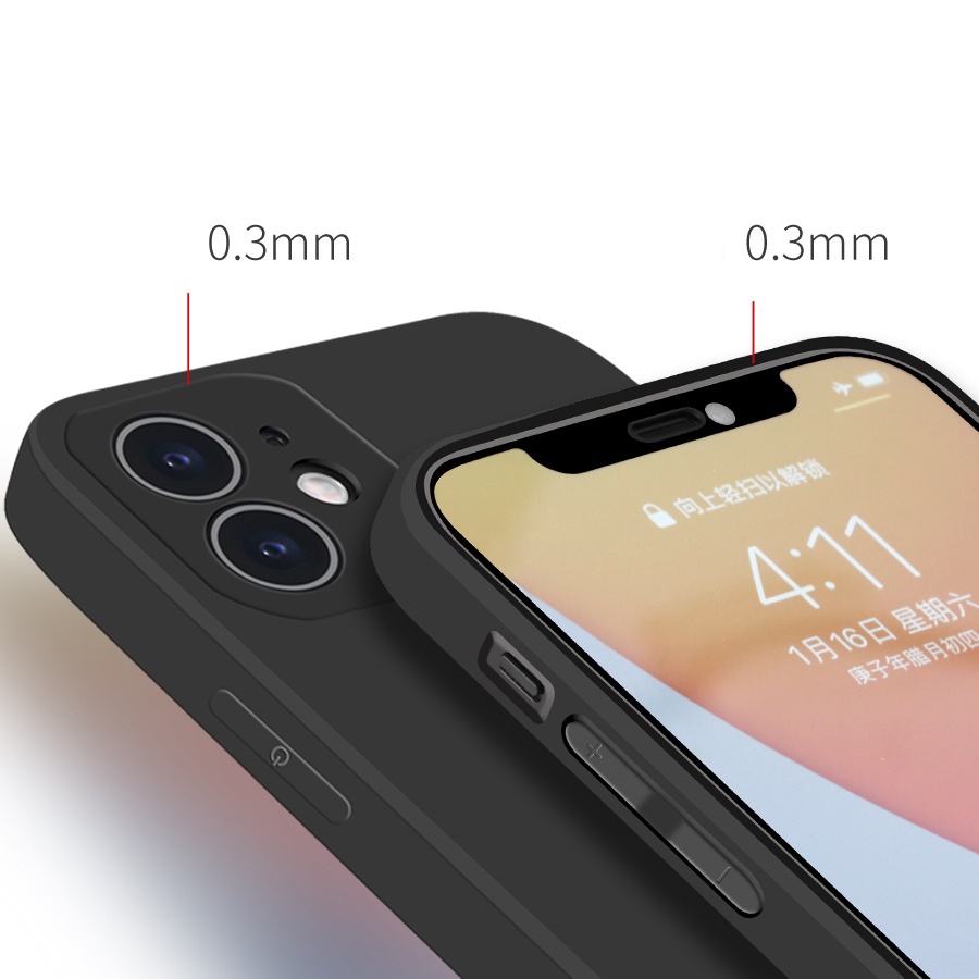 Ốp lưng iPhone Nike cạnh viền vuông silicon mềm dẻo bảo vệ camera cho iphone 6/6s/7/8/X/XS/11/12/13 Pro Plus Max