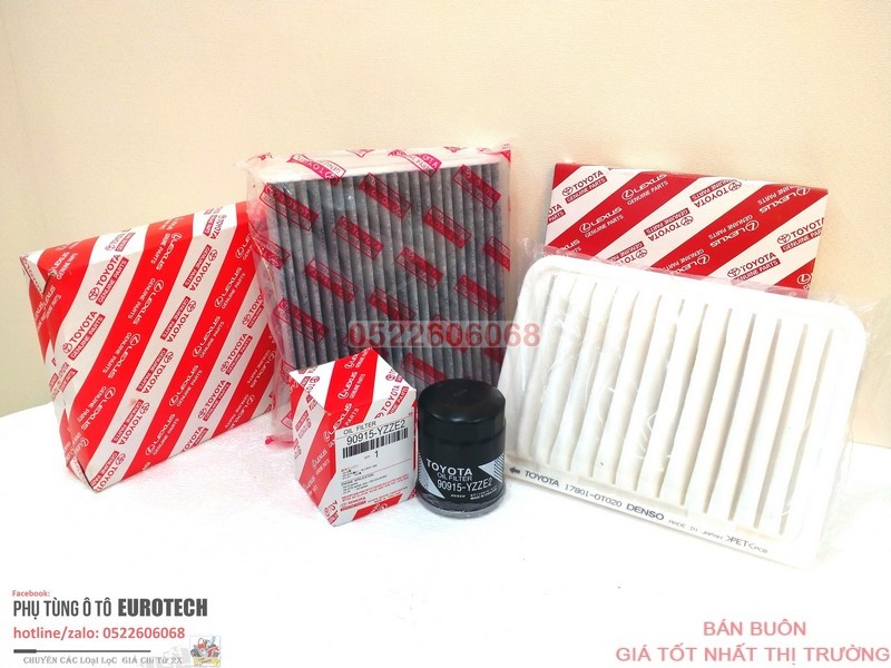Combo lọc gió động cơ lọc điều hòa lọc nhớt toyota ⌚ vios ⌚ yaris ⌚ corrolla ⌚ altis ⌚ 2008 - 2013